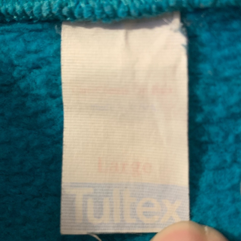Vintage Tultex Color Block Rugby Style Sweatshirt - Picture 4 of 8